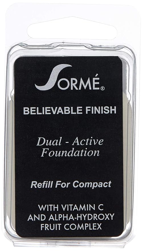Sorme' Treatment Cosmetics Believable Finish Dual Active Foundation Refill, Honey Dusk