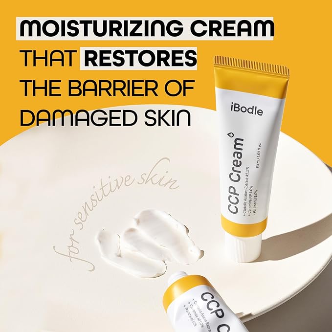 CCP Cream - 1.96 fl Oz - Barrier Hydrating & Moisturizing Cream with Ceramide, Centella asiatica extract and Panthenol for Kid & Adult, Hypoallergenic, Dermatest EXCELLENT