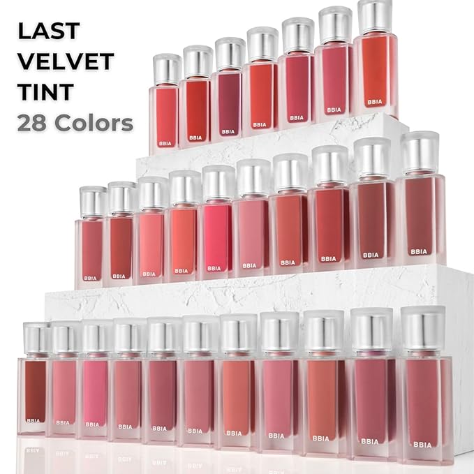 BBIA Last Velvet Tint NEW - Soft Creamy Matte Finish Lip Stain, Blur Effect & Velvety Texture, Long-Lasting, High Pigment, Non-Drying, Vegan, Korean Lip Makeup (V12 SWEET BOSS, Pack of 1)
