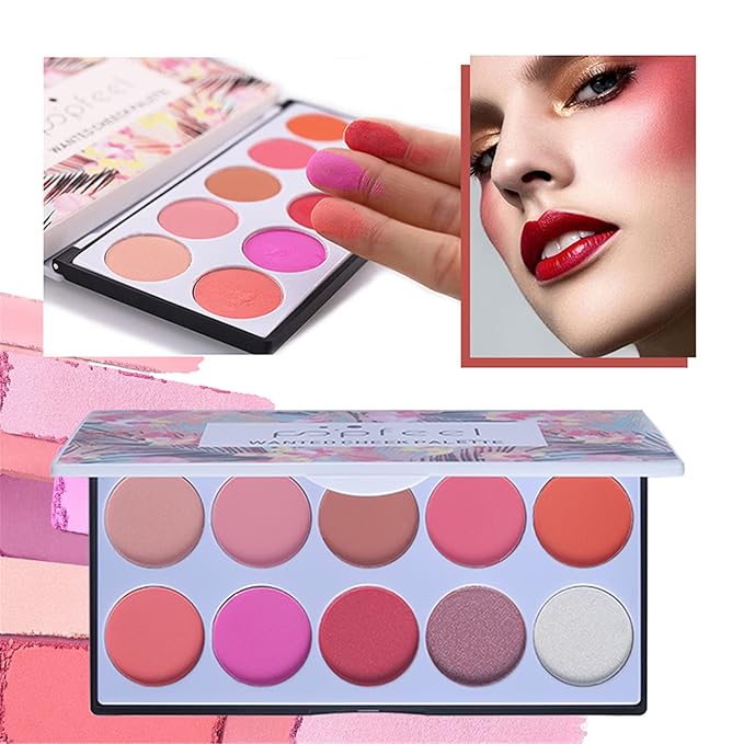 All-in-One Makeup Gift Set Travel Makeup Kit Complete Starter Makeup Bundle Lipgloss Lipstick Concealer Blushes Powder Eyeshadow Palette Cosmetic Palette for Teen Girls & Adults #17