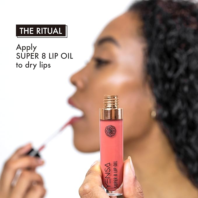 YENSA Super 8 Lip Oil, Natural Korean Moisturizing Gloss, No-Sticky Transparent Formula For Hydrating Lip Care (Boss Berry) .22 fl oz