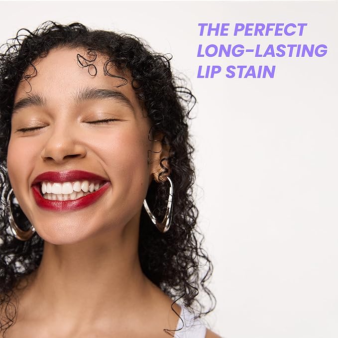 Wonderskin Wonder Blading All Day Lip Stain Peel Off Masque and Reveal Kit - Long Lasting, Waterproof Red Lip Tint, Transfer Proof Natural Makeup Stain Kit (Divine)