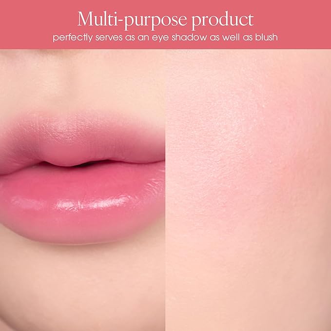 PLAT LIPS 907 COCO HAZE, Lip & Cheek, Lightweight, Naturally Dewy+ Glowy Finish, Blendable & Buildable Formula (1.2g, 0.003 oz.)