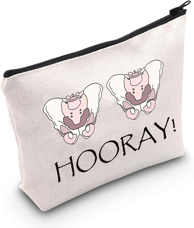 Physical Therapy Gift PT Survival Kit Physical Therapy Assistant Gift Hooray Cosmetic Bag for DPT SPT PTA Pelvic Health Gift (HOORAY!)