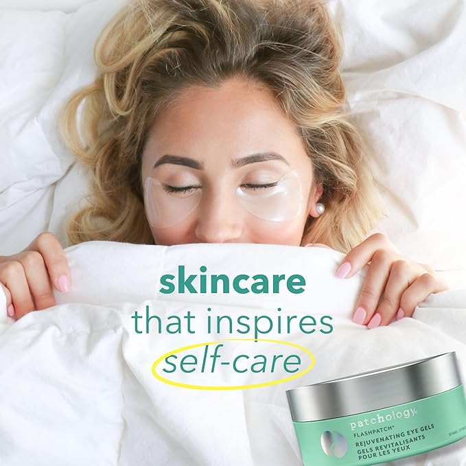 Patchology Rejuvenating Under Eye Gels - Hydrating Eye Mask w/Caffeine, Hydrolyzed Collagen & Centella Asiatica- Under Eye Patches For Dark Circles - Minimize Puffiness & Wrinkle Reducer - 30 Pairs