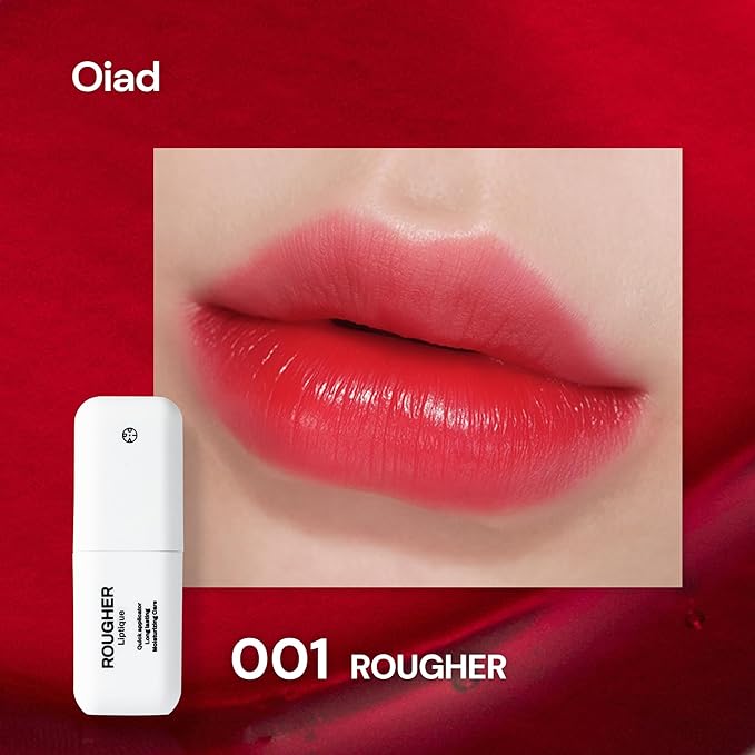 Liptique Korean Lip Stain Peel Off - 24 Hour Long Lasting Lip Tattoo, Waterproof & Transfer Proof, Nourishing & Hydrating Lip Tint for Women, Instant Plumping Lip Tints Peel Off (001 ROUGHER)