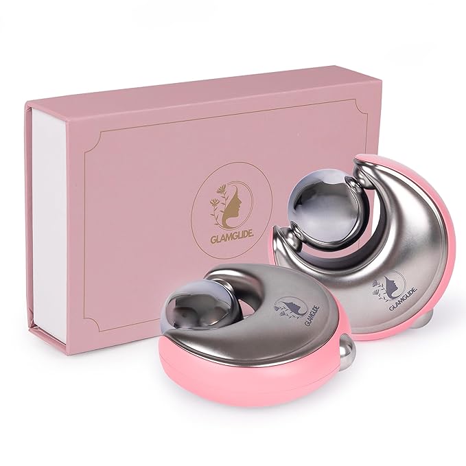 Cryo-Infused Ice Roller for Face Women Pack of 2 - Ergonomic Facial Ice Roller for Eyes, Cheeks, Nose, Mouth, Neck - Travel Freezer Face Depuffer Massager - Skincare Beauty Ice Globes for Face