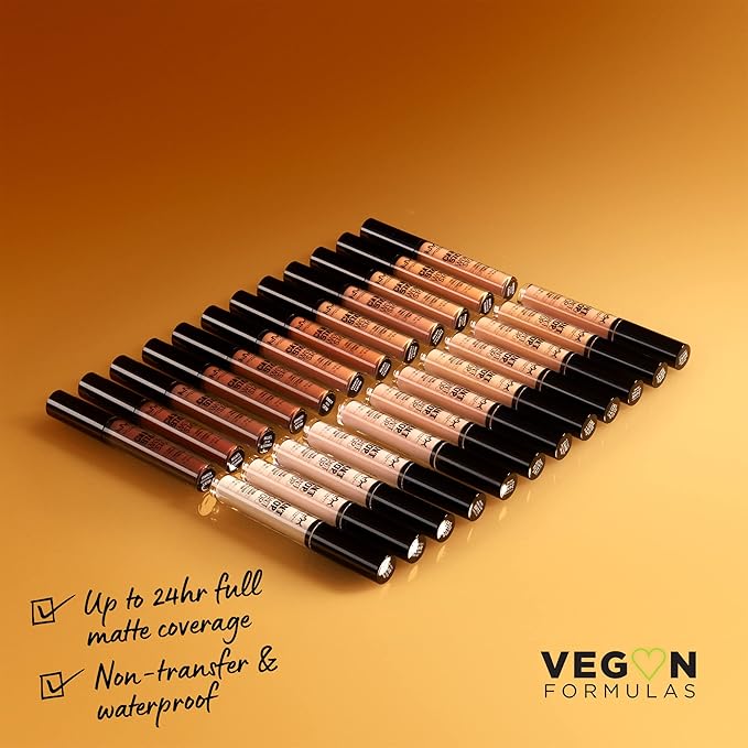 NYX PROFESSIONAL MAKEUP Can't Stop Won't Stop Contour Concealer, 24h Full Coverage Matte Finish - Walnut