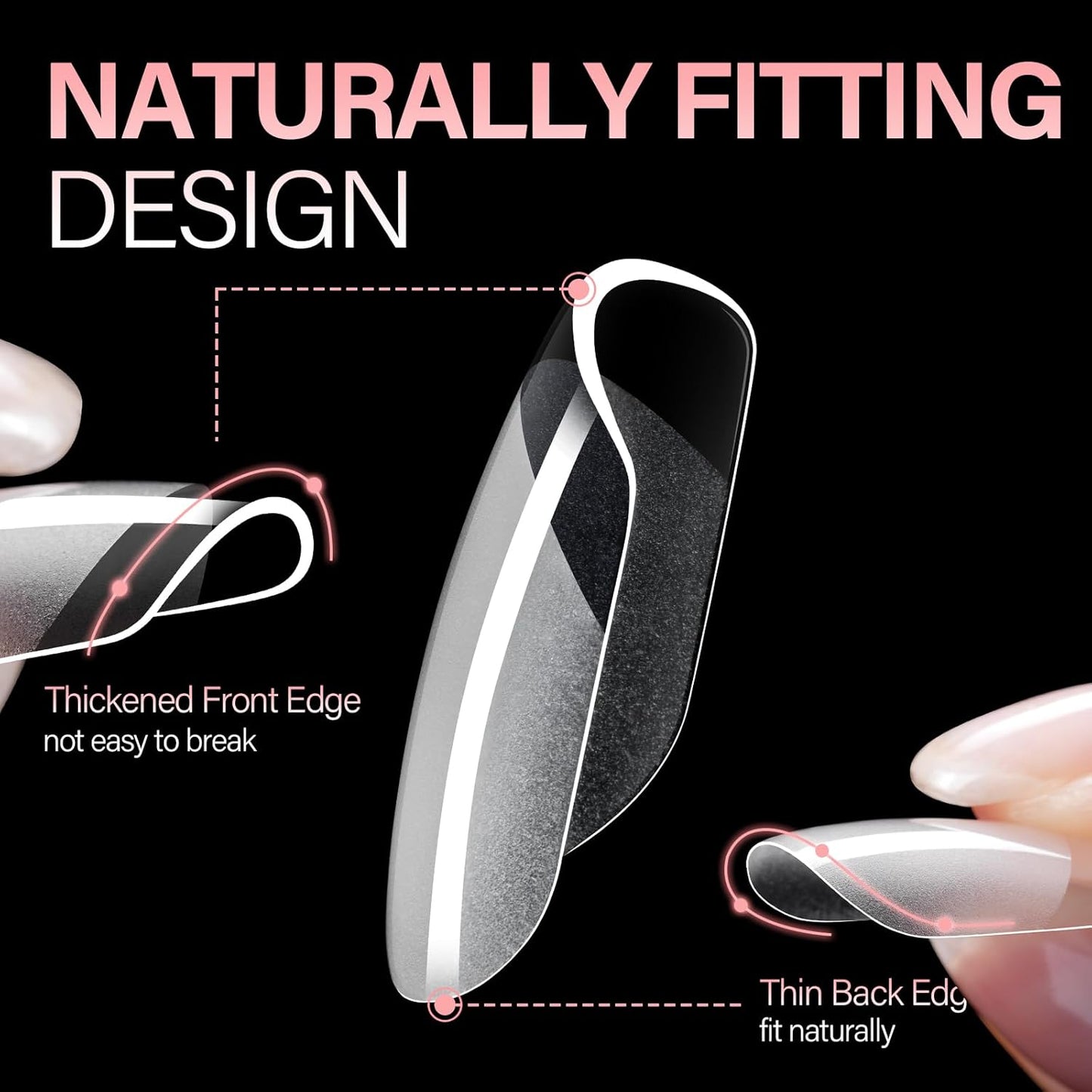 AILLSA Extra Short Square Nail Tips - 450pcs Thickened Pre-filed False Nail Tips Half Matte Nails Tips, Fake Nails for Gift