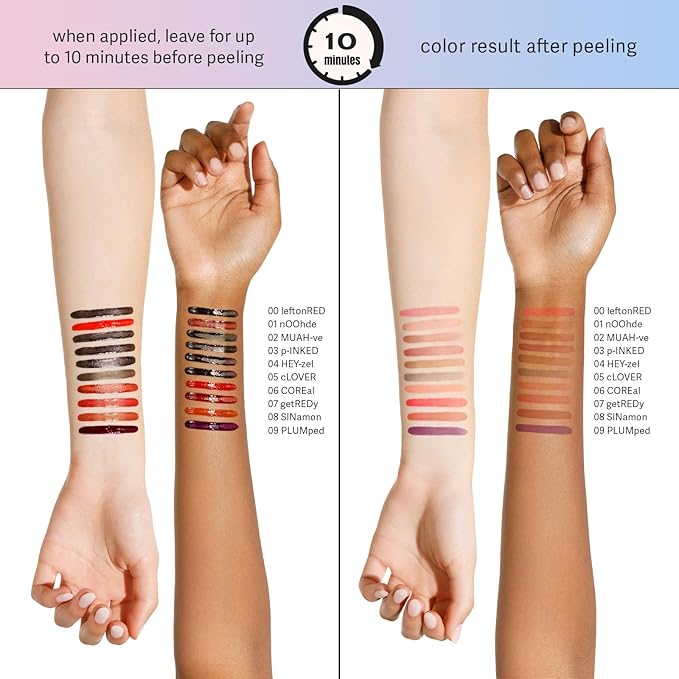 Sacheu Lip Liner STAY-N Peel Off Lip Stain — Long Lasting Matte Lip Tattoo Transfer Proof Lipstain Infused with Hyaluronic Acid & Vitamin E for All Skin Types — Vegan & Cruelty-Free, nOOHde