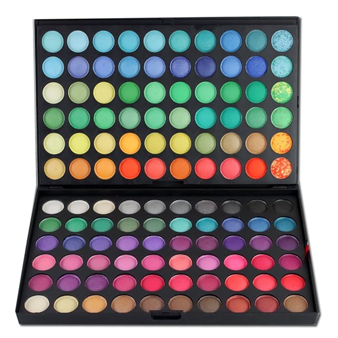 Pro 120 Colors Shimmer and Matte Eyeshadow Makeup Palette Cosmetic Contouring Kit #1 - Ideal for Professional and Daily Use