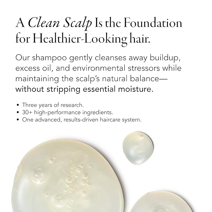 Caldera + Lab The Shampoo | Men’s Shampoo for Healthy Hair, Sulfate-Free Daily Cleanser, Dermatologically Tested - All Hair Types