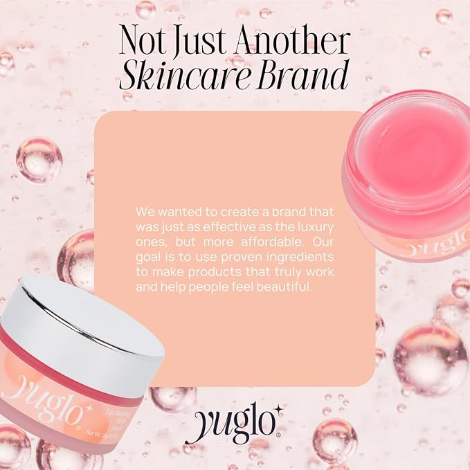 Moisture & Collagen Booster Lip Sleeping Mask - Treatment to Restore, Hydrate & Plump Dry Chapped Lips - Peach