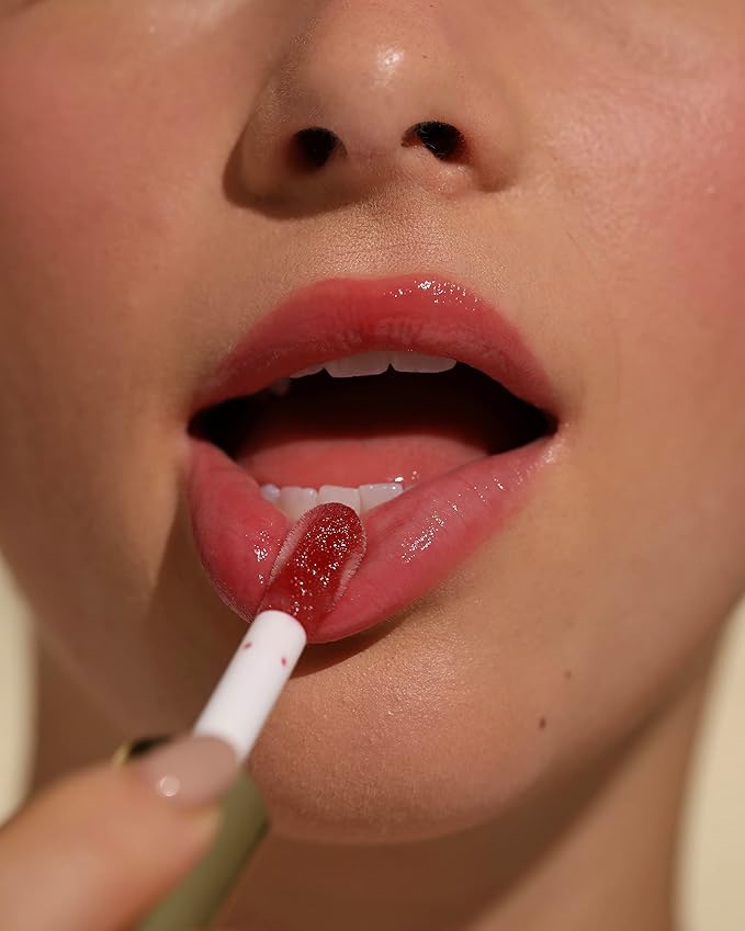 Milani Fruit Fetish Lip Oil with Vitamin E for Instant Hydration, Fruit Extract Infused Lip Treatment and Moisturizing Lip Gloss - Raspberry Peach