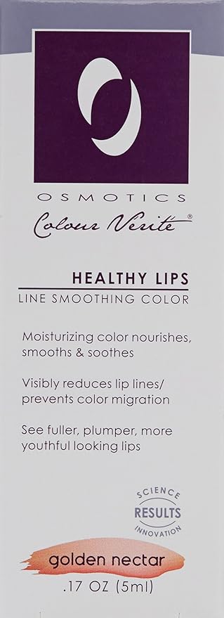 Osmotics Lip Plumper, Best Natural Lip Enhancer, Lip Gloss With Hyaluronic Acid, Hydrating, High Shine, Increase Lip Elasticity, Get Fuller & Hydrated Youthful Sexy Looking Lips - Golden Necter