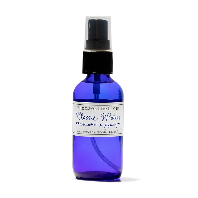 Farmaesthetics Classic Waters Rosewater and Glycerin (2 fl oz) | Ethically Sourced Sustainable Beauty | Clean, All Natural, Small Batch Skincare