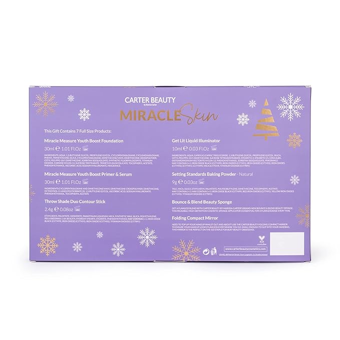 Carter Beauty Miracle Skin Set - Shortbread for Women 7 Pc