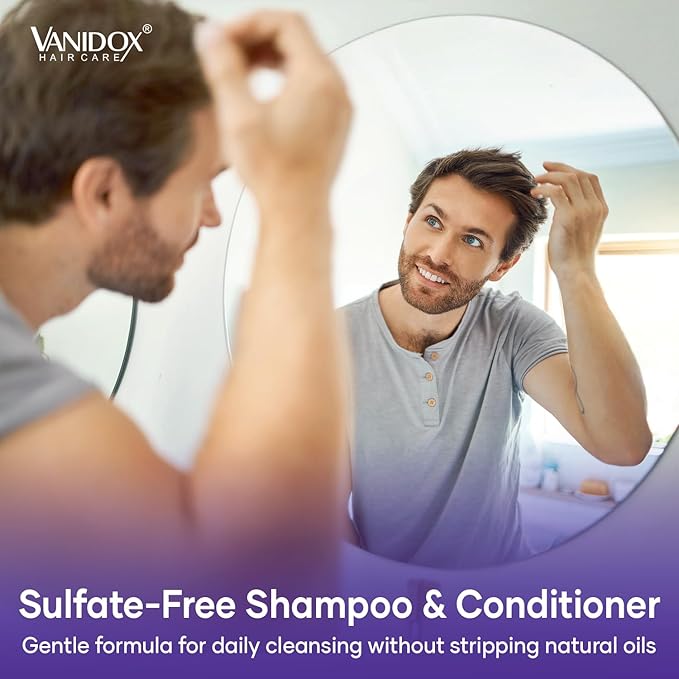 Tea Tree Shampoo and Conditioner Set with Lavender and Mint | DHT Blockers | With 100% Pure Tea Tree Oil for Itchy, Dry Scalp | Sulfate & Paraben Free | For Men & Women | 16 fl oz Each
