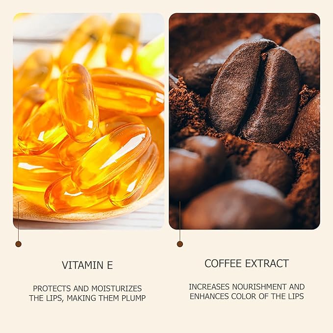 VENZEN Caffeine Moisturizing Tender Lip Cream Elastic Radiant Charm Coffee Lips Care 15g / 0.53oz