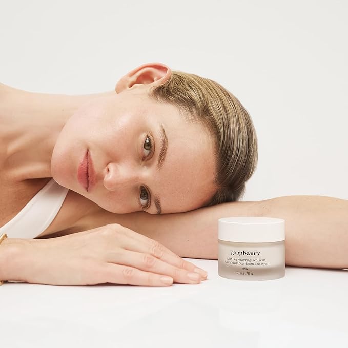 goop Beauty Nourishing Face Cream | Improves Firmness, Elasticity, & Brightness | Botanicals, Ceramides, & Squalane | Anti Wrinkle Moisturizer | 1.7 fl oz