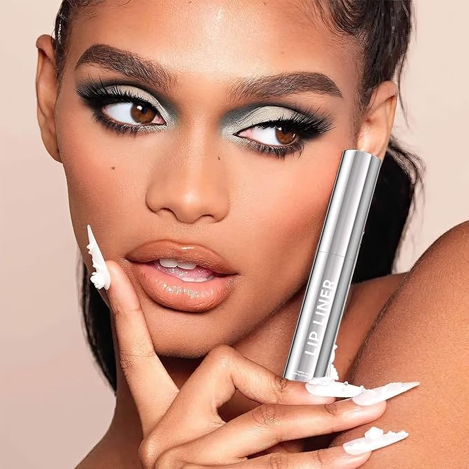 Lip Stain Peel Off - Lip Liner Waterproof, Lip Liner Stain Transfer Proof & Plumping, Moisturizing Non-Stick Cup Matte Finish Stay On All Day, Coral Color