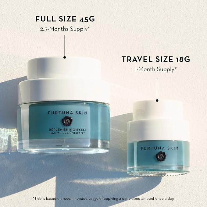 Furtuna Skin Olive Replenishing Balm - Intensive, Hydrating, Repair & Nourishment for Face, Neck, and Declotte - Organic and Vegan Ingredients, EWG Verified