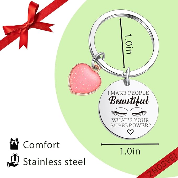 Lashes Keychain Lashes Girl Gift Eyelashes Artist Keychain Beautician Gift Makeup Lover Gift
