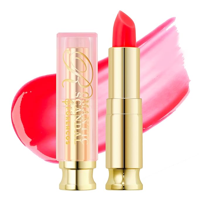 Tinted Lip Balm Hydrating 0.11oz, Glow Pink Shade, Glossy High Pigmentation, Sheer and Smooth, Mositurizing, Natural Color (Red Scarlet)