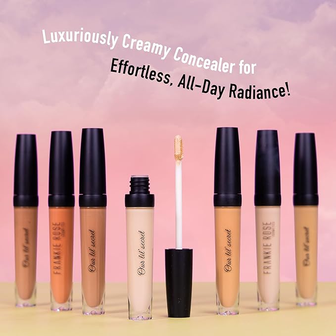 Frankie Rose Cosmetics Our Lil’ Secret Concealer – Sweat-Proof & Matte Under Eye Concealer, Long Lasting Concealer Full Coverage For Fine Lines, Dark Circles & Hide Imperfections - Java