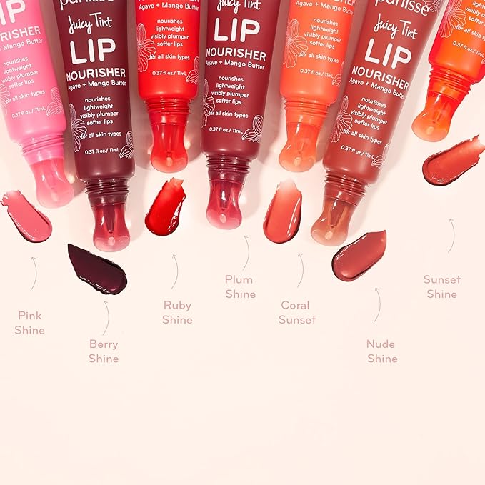 Purlisse Juicy Tint Lip Nourisher - Tinted Lip Moisturizer (Coral Shine)