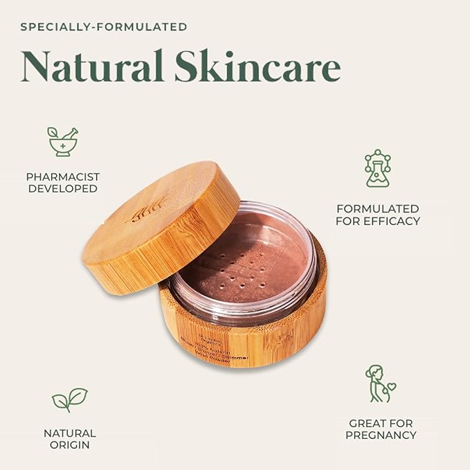 Dr. Lily Ros- All-Natural Blush, Bronzer & Shimmer – Plant Based No Harsh Chemicals, No Parabens or Synthetic Fragrances 100% Natural Formula Safe for Sensitive Skin (Evening Beige)