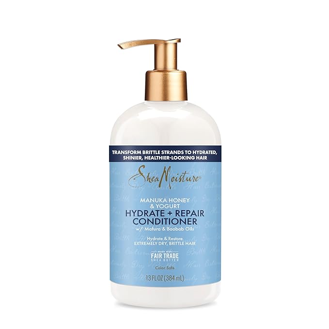 SheaMoisture Hydrate & Repair Conditioner for Damaged Hair Manuka Honey & Yogurt Shea Butter 13 oz