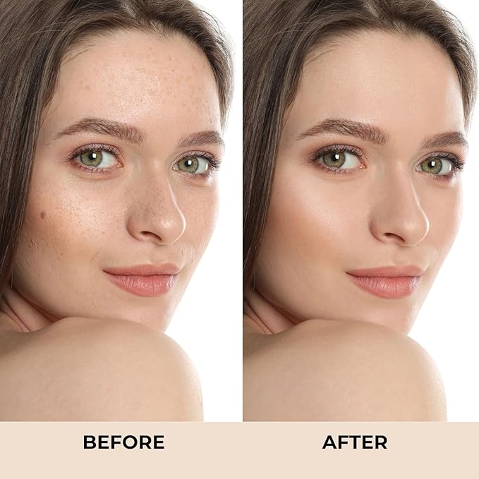 M. Asam MAGIC FINISH Supercharge Serum Foundation Deep Almond (1.01 Fl Oz) - Moisturizing Make Up & Firming Face Serum In One, Anti-aging CC Cream With Optimal Coverage & Hyaluronic Acid