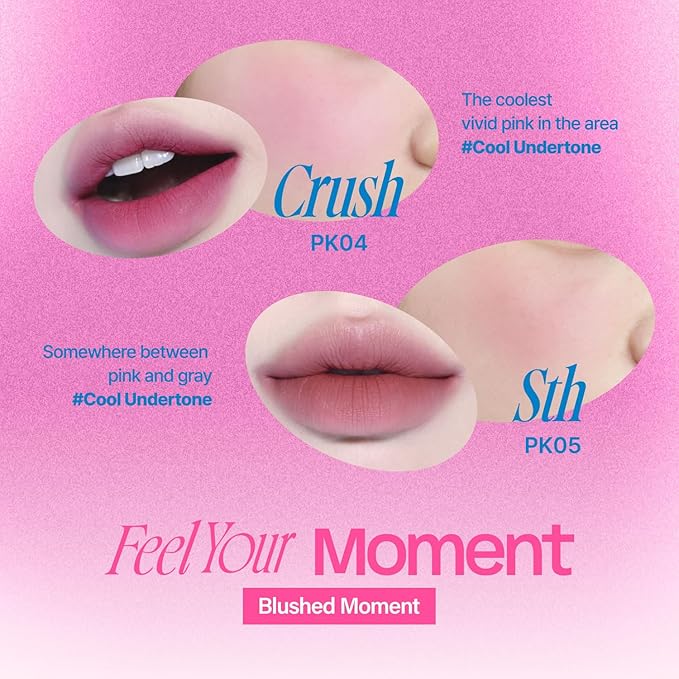Lip&Cheek Blurry Pudding Pot | Blushed Moment - Cherry | Makeup Blush, Buildable Lightweight, Multi-Use Soft Matte Finish | 5g
