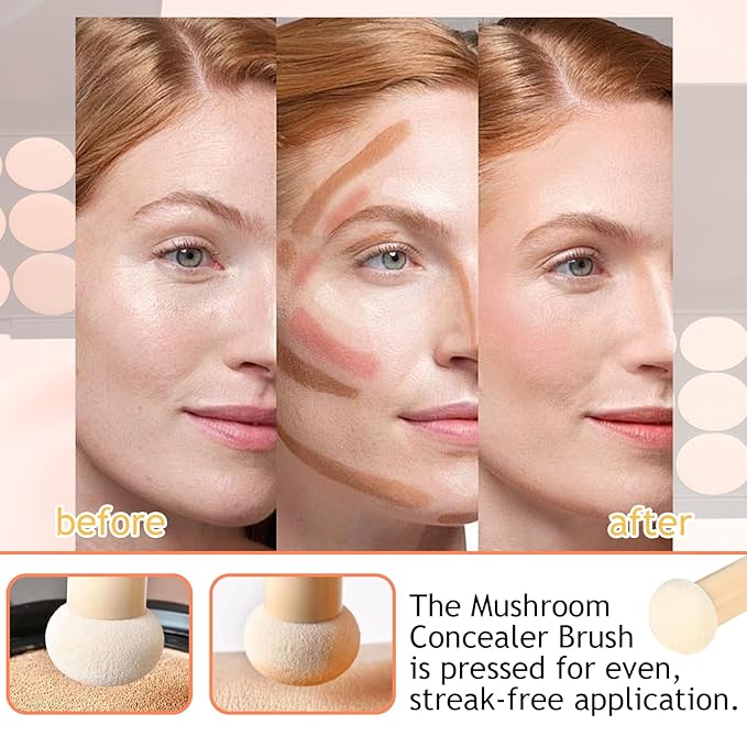 15 Colors Cream Contour Palette,Lightweight Concealer Full Coverage Contouring Liquid Foundation Palette,Multi-use Blendable Color Corrector Concealer Palette with Makeup Sponge