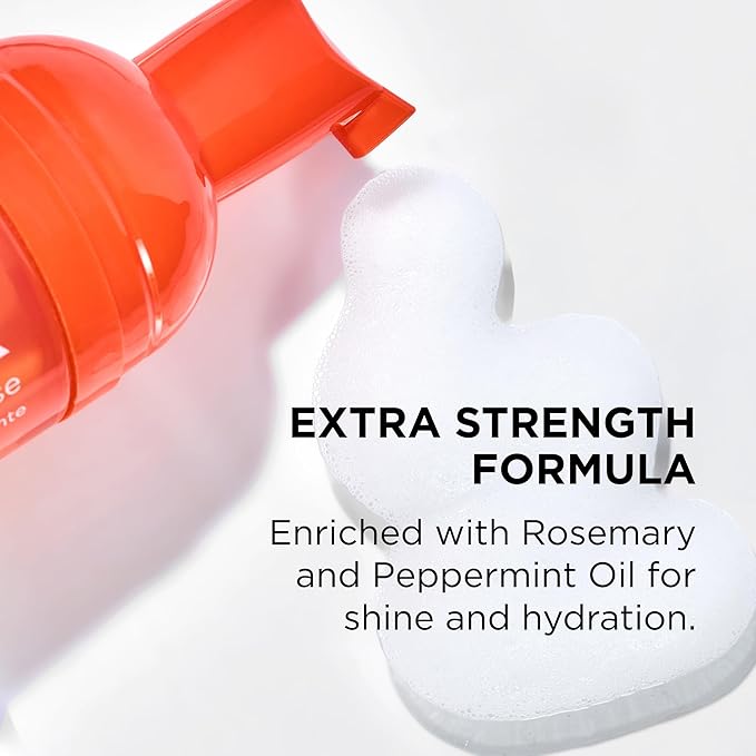 Style Factor EDGE BOOSTER Extra Strength Setting Mousse – Frizz Control, Extra Volume, and Conditioning – 2.5oz Hematite Mousse for Curly Hair
