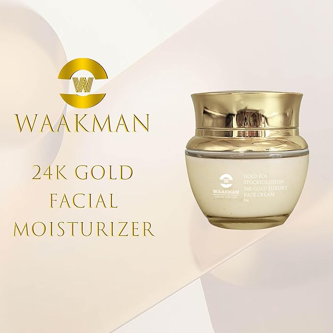 Luxury 24K Gold Moisturizing, Nourishing, Anti-Aging Moisturizer, Toner, Facial Cream & Serum Skincare Set