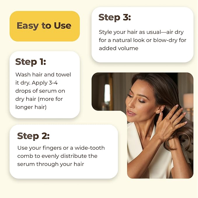 HerStyler Advanced Argan Oil Hair Serum for Women - Anti Frizz Serum for Hair - for Frizzy, Dry and Damaged Hair - Nourishing - 2.36 Fl Oz / 70 Ml - Pack of 2