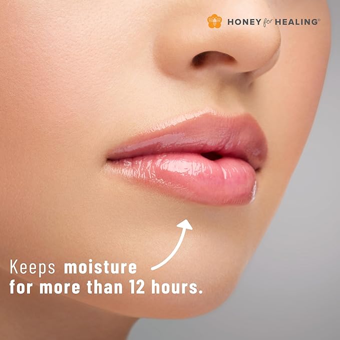 Lip Balm Moisturizer with Manuka Honey 15+ UMF, Coconut Oil, and Castor Oil For Chapped, Cracked, Dry Lips | Protects, Smoothes, and Nourishes your Lips | 0.25 oz / 7 gr. (Natural)