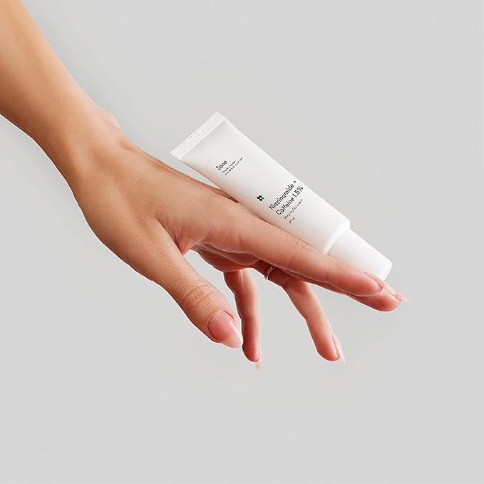Sane Eye Cream for Dark Circles and Puffiness Treatment with Caffeine and Niacinamide - 0.68 fl oz, Hydrating Eye Cream for Dark Circles, Mornings without Puffiness