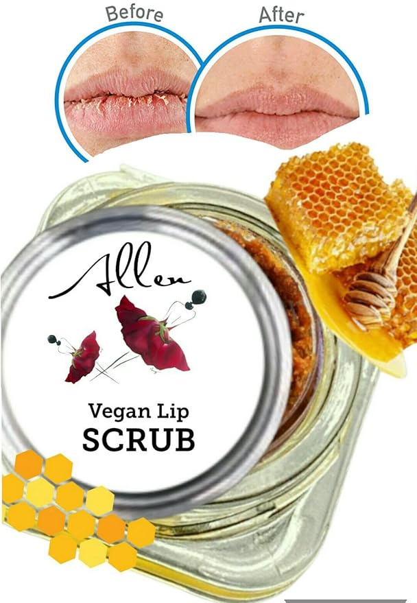 Lip Scrub for Dry Chapped Lip Repair - Moisturizing Exfoliating Formula