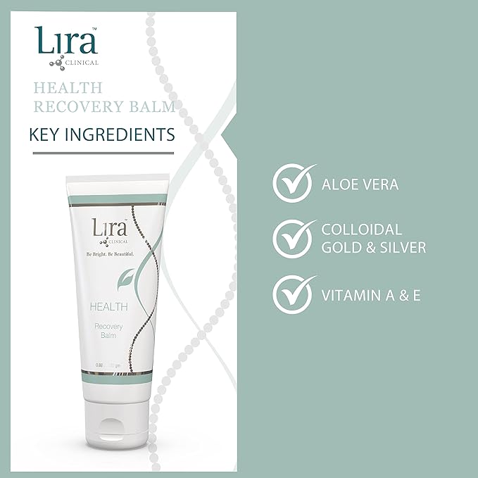Lira Clinical HEALTH Recovery Balm - Post-treatment Ultra-hydrating Balm - with Aloe Vera, Vitamin A & E - for Normal, Sensitive, Dry Skin - 1 fl oz