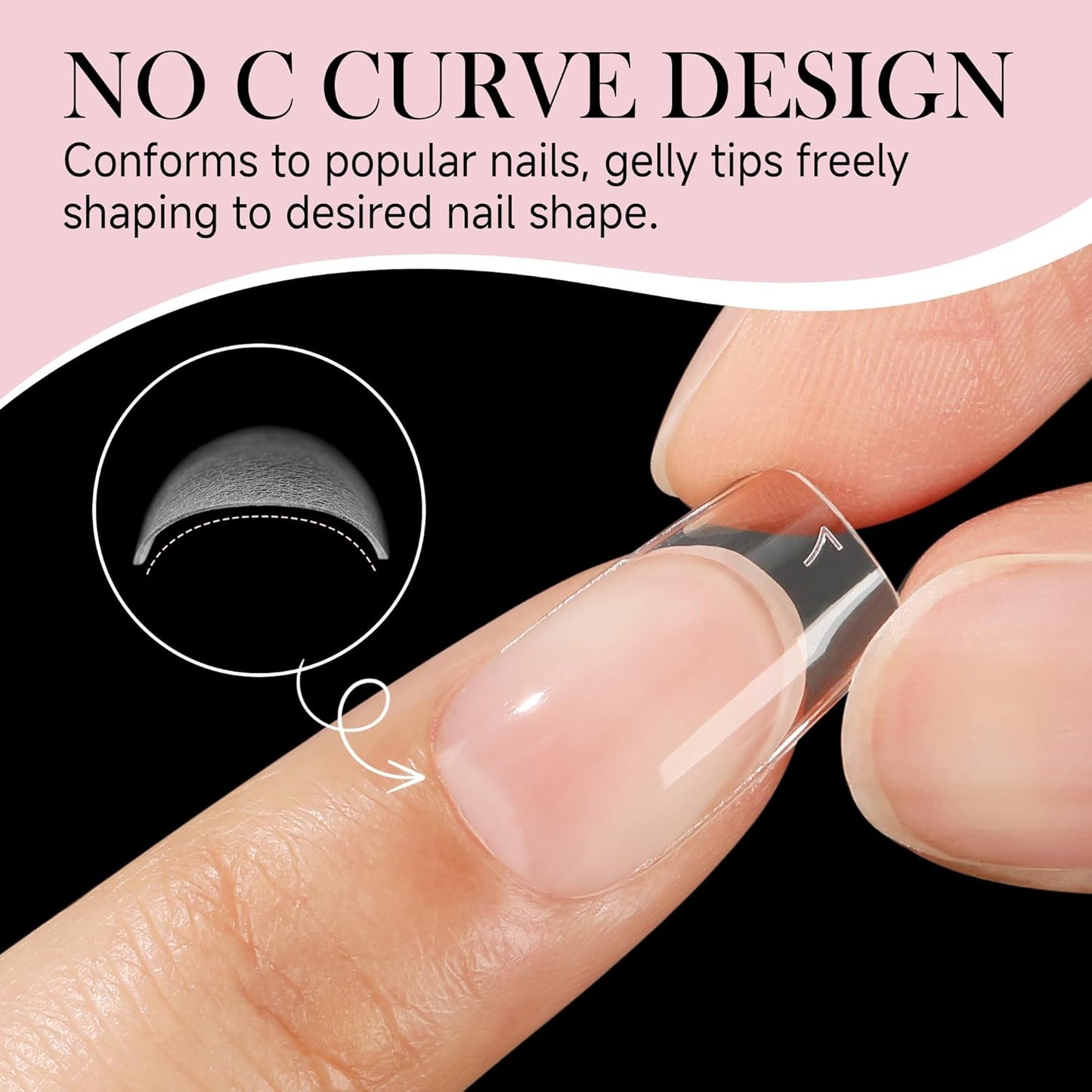 Short Square Nail Tips Matte Short Square Gel Tips 504pcs Clear Nails Full Cover Acrylic False Nails Tips for Gel Nail Extensions 12 Sizes Saving Gelly Tips, Luckyfairy