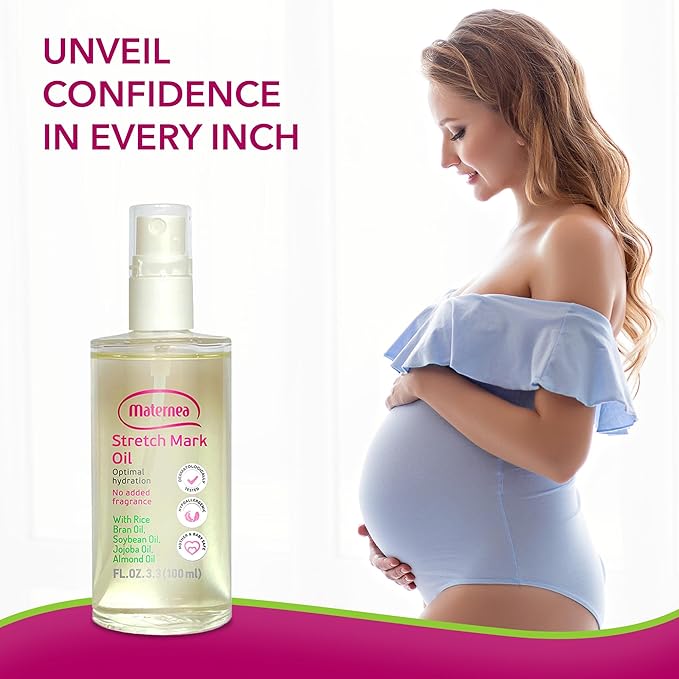 Stretch Mark Oil - Provides Optimal Skin Hydration and Nourishment, 3.3 FL. OZ. (100 ml)