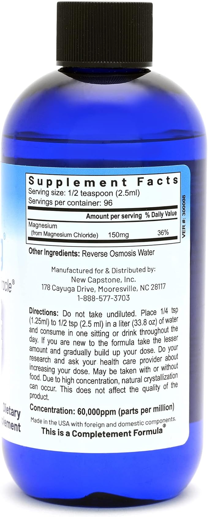 RnA ReSet ReMag Liquid – High Absorption Magnesium Chloride, 8.1 Fl Oz (1-Pack)