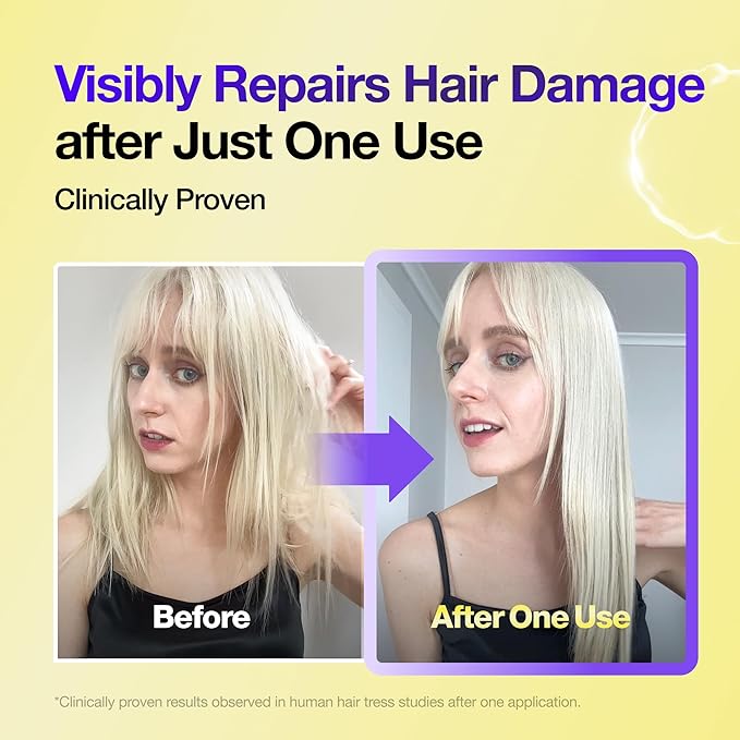 Protein Capsule Hair Repair Treatment, 3-Minute Keratin Hair Mask & Deep Conditioner for Damaged, Repair & Strengthen, Instant Detangling, Anti-Frizz, Low-pH, Fine-Hair Safe, 6.76 fl oz