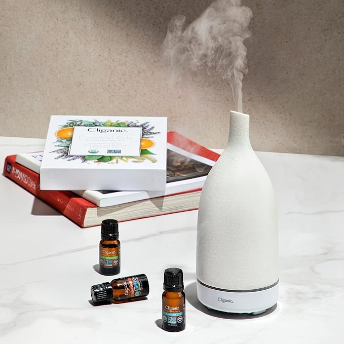 Cliganic USDA Organic Eucalyptus Essential Oil, 100% Pure | Natural Aromatherapy Oil for Diffuser Steam Distilled | Non-GMO Verified (Packaging May Vary)