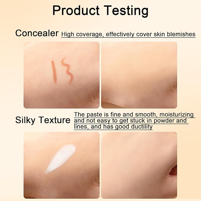 16 Color Corrector Concealer Foundation Palette Cream Set, Orange Green Peach Color Correcting Camouflage Makeup Cream Contour Palette with 11Pcs Makeup Brush Kit for Dark Circles Dark Spots