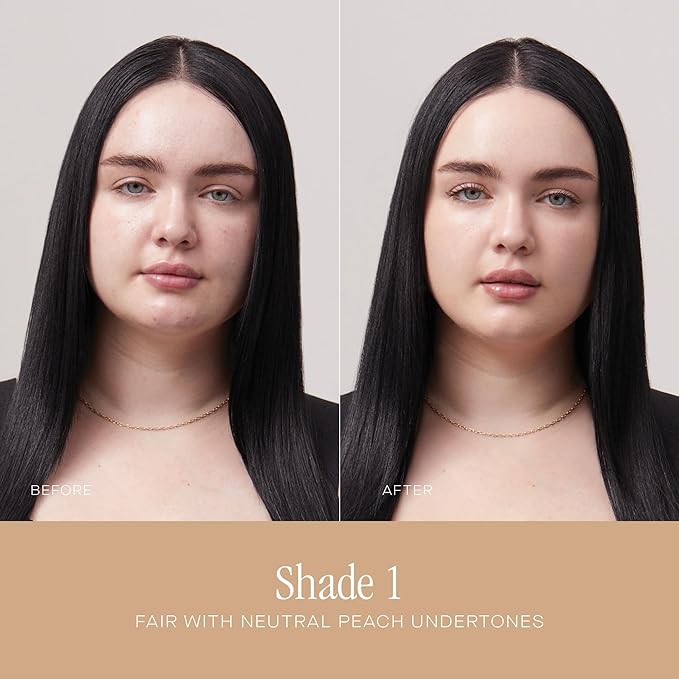 Summer Fridays Sheer Skin Tint - Skin Tint with Hyaluronic Acid - Helps Diminish Uneven Skin Tone - Sheer to Light Coverage - Shade 1 - Fair with Neutral Peach Undertones (1 Fl Oz)