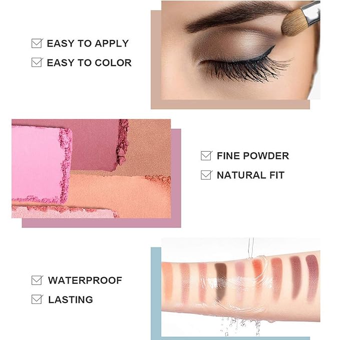 120 Nude Eyeshadow Palette, Beauty Makeup Palette Multicolor Combinable Highly Pigmented Warm Color Cosmetic Sweatproof Matte Pearl Shimmer Makeup Shadow Palette Professional for Women #4